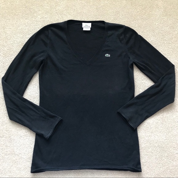 Lacoste Sweaters - Lacoste V-Neck Jersey Sweater